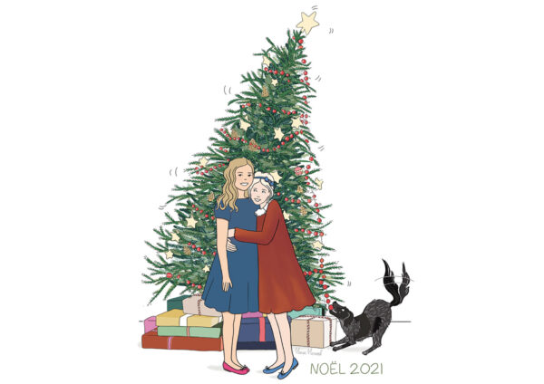 carte de voeux personnalisée noël