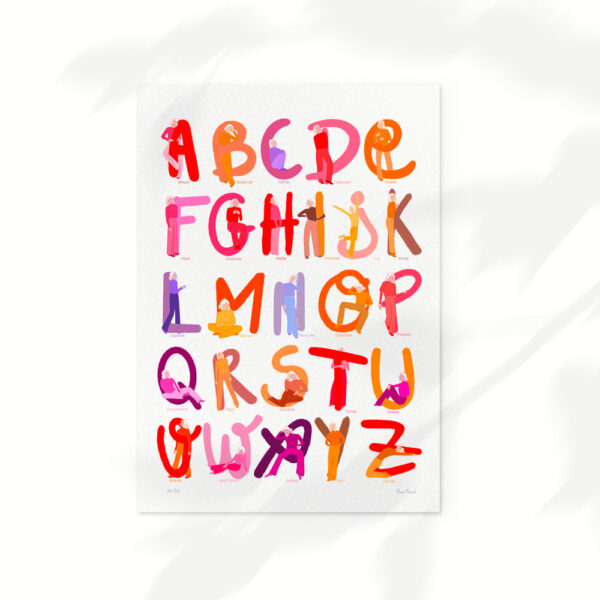 affiche alphabet sentiments Marie Merveil Illustration