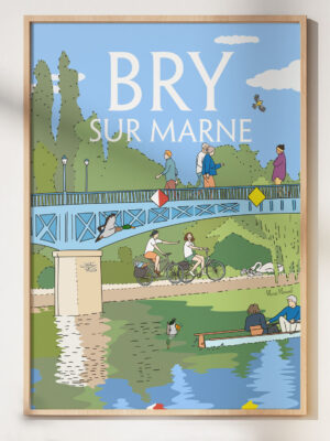 affiche Marie Merveil ville Bry sur Marne cadre