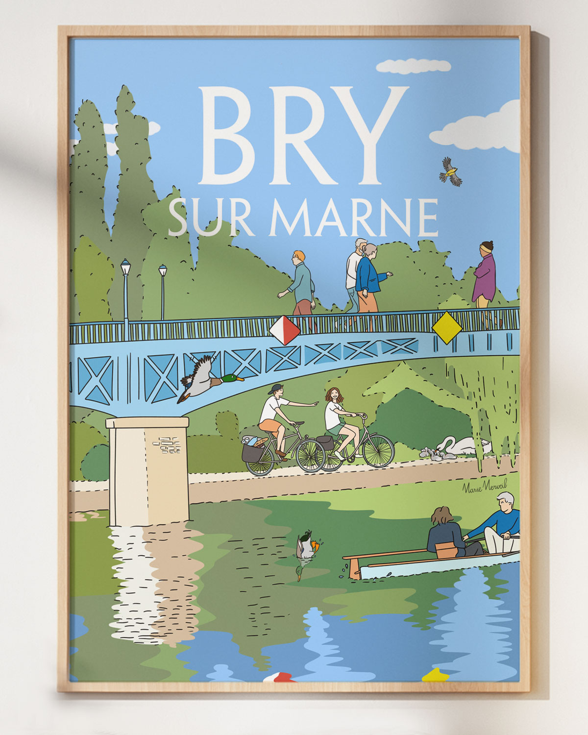 affiche Marie Merveil ville Bry sur Marne cadre
