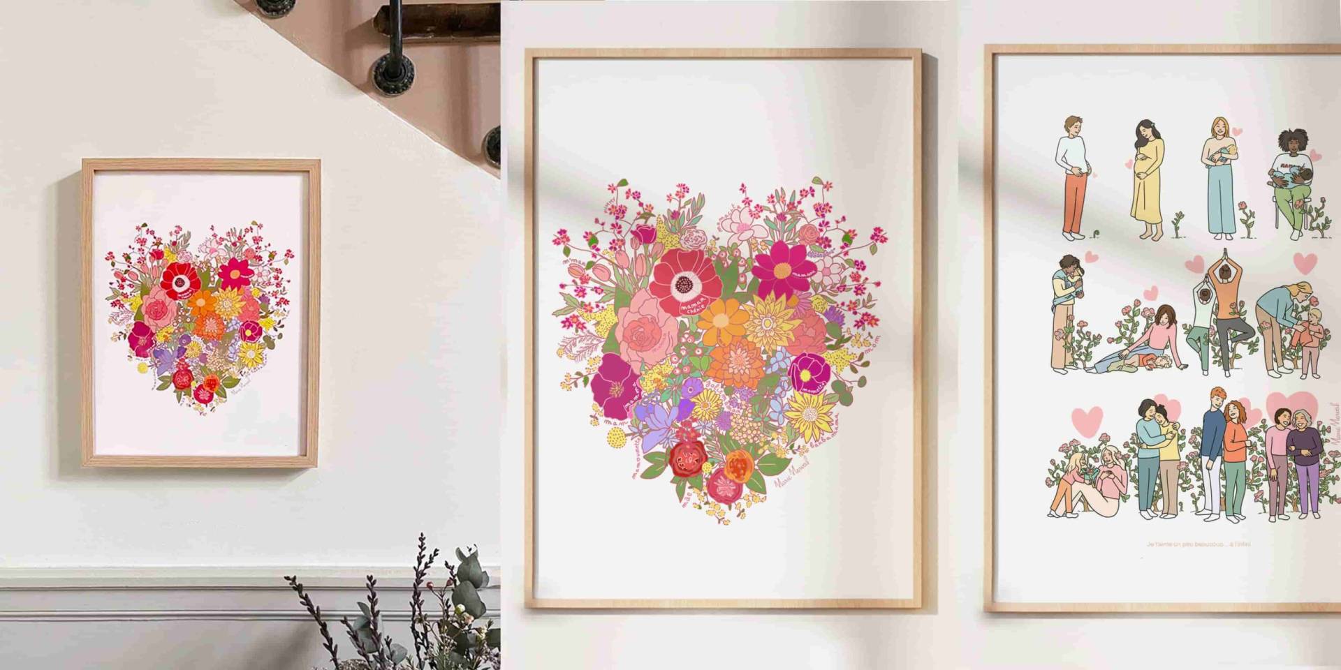 Offrez une belle illustration pour la fête des mères